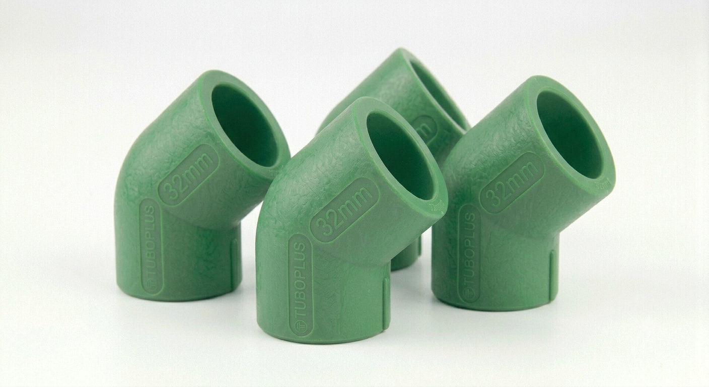 CODO DE 32MM X 45º TUBO PLUS